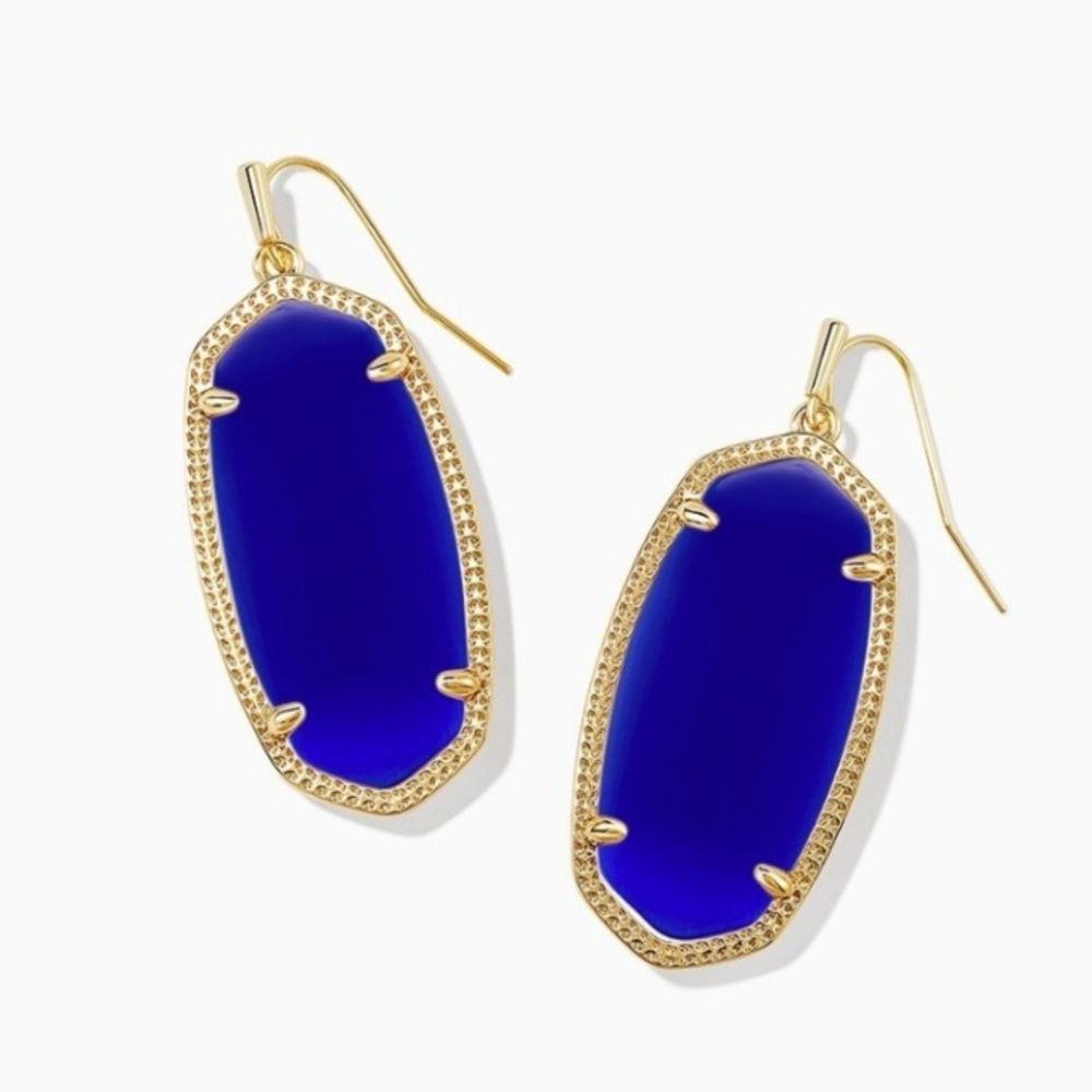 Kendra Scott "Elle" earrings in Cobalt